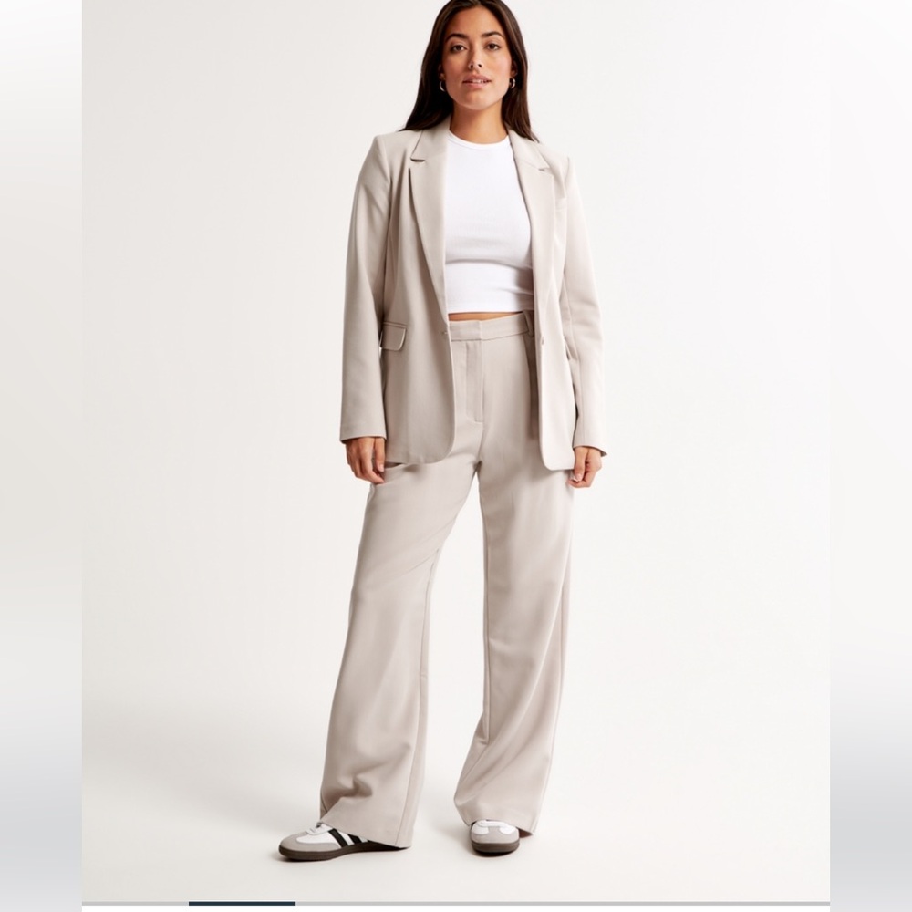 NWT - A&F Curve Love - Sloane Tailored Pant - Taupe - Size 30